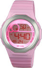 Round Women Digital Watches With EL Light And 100m Water Resistant