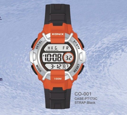 Electronic Quartz Digital Watch / Waterproof Mens Chronograph Watches