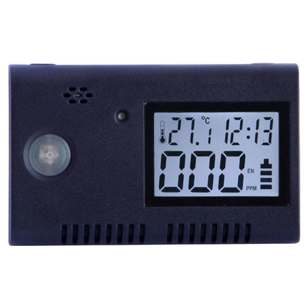 USB LCD Black Carbon Monoxide Detector Alarm