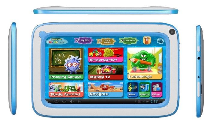 Handheld Red / Blue 7'' Kids Educational Tablet for learning , 1024*600