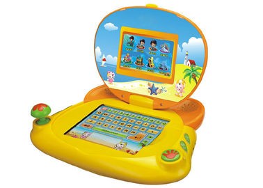 Lovely Yellow baby learning tablet for early education , kids learning laptop