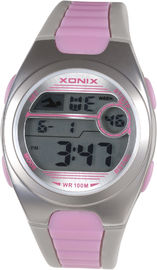 Plastic Quartz Ladies Digital Watches , Count Down Timer Wristwatch