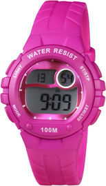 Stainless Steel Women Digital Watches FV With PU Strap , Shock Proof