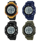 PU Strap Multifunction Sport Watch , EL Backlight Big Dial Waterproof Electronic Watches