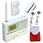 GSM Intrusion Wireless Burglar Alarm Systems With Wire tap 24 Hours Zone