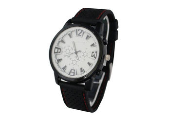 Silicone Japan Movement Sports Wristwatch , Battery Operated Watches For Men