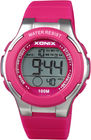 Pink Teenage Sports Womens Digital Watches Chronograph 1 Year Guarantee  Kr