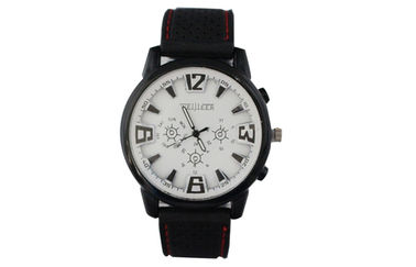 Silicone Japan Movement Sports Wristwatch , Battery Operated Watches For Men