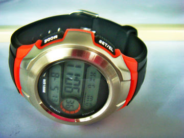 Plastic Round Count-Down Timer Quartz Digital Watches For Men