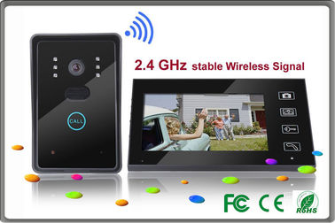 infrare 7" LCD villa intercom systems , automatic camera digital peephole door viewer
