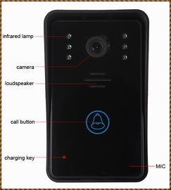 touch keypad control Villa Intercom System , 7 inch color TFT LCD indoor unit