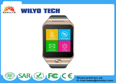 WS28 1.54" Bluetooth Wrist Watch Touch Screen Wechat Music Gsm Gold