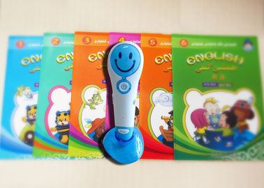 Eco-friendly Arabic Kids Talking Pen , Blue Recording Children Reading Pen