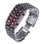 Fashion Trendy Japan Iron Samurai LED Metal Wrist Watch Lava LED For Mens