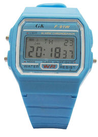 Bllue Childrens Digital Watches , Plastic Digital Sports Watch For Kids