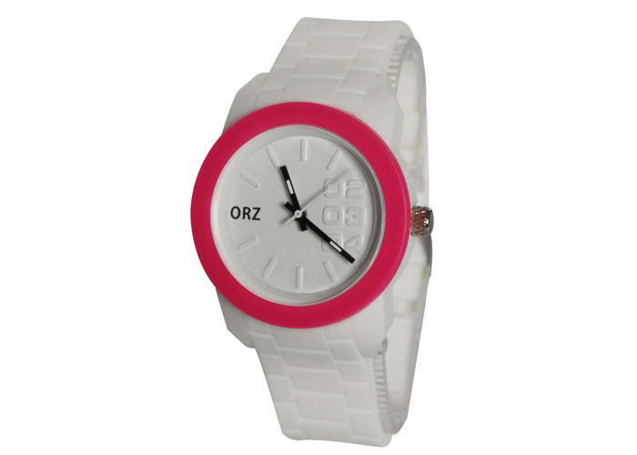 Silicone Round Quartz Sport Watch for boys / quartz mens watches