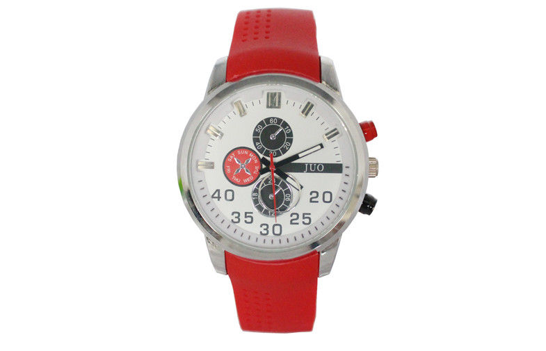 Unisex Round Quartz Sport Watch Waterproof Wrist Watch With Fake Eyes Dial