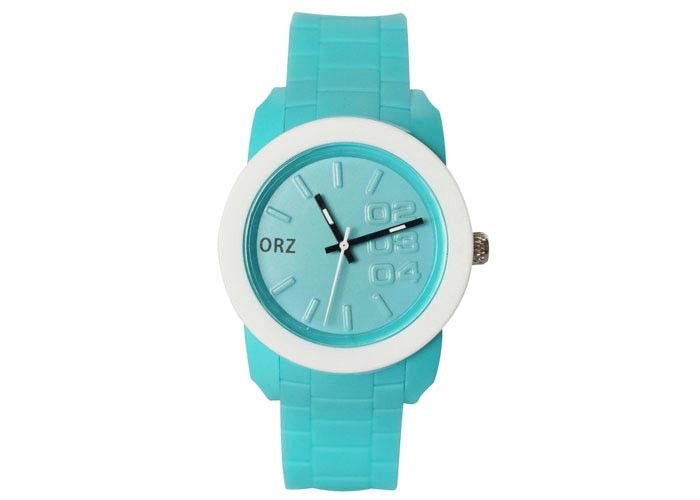 Silicone Round Quartz Sport Watch for boys / quartz mens watches