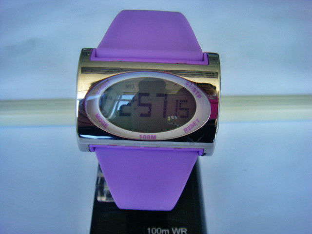 Rectangular Ladies Quartz Digital Watch , Dual Time Watches For Women