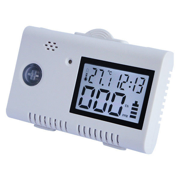 USB Power Portable Carbon Monoxide Detector Alarm with LCD Display Time, Temp