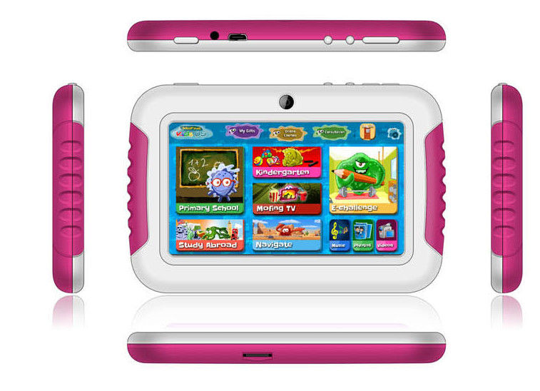 4.3 Inch Red Front Camera Kids Educational Tablet with Android 4.2