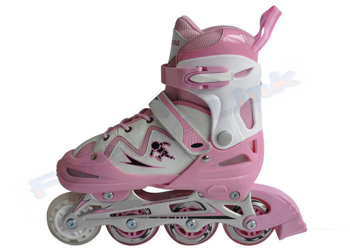 Four Wheel Adjustable Quad Roller Skates For Children and Kids , Girls Roller Skating Shoes